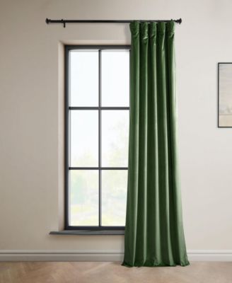 Heritage Plush Velvet Room Darkening Curtain