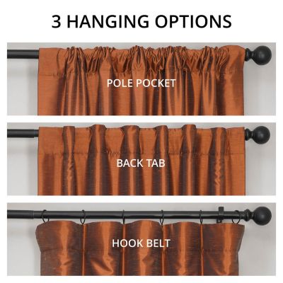 Vintage Textured Faux Dupioni Silk Blackout Curtain