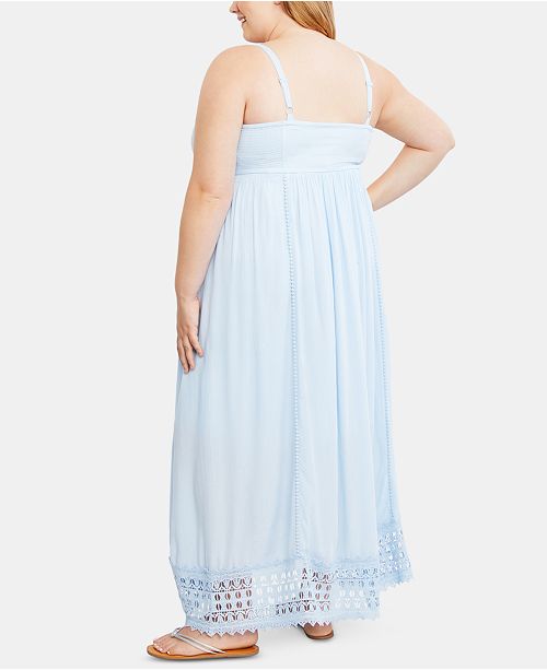 Motherhood Maternity Plus Size CrochetTrim Maxi Dress & Reviews