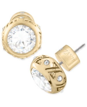 image of Zaxie (4 c.t. t.w.) Pave Round Stud Earrings