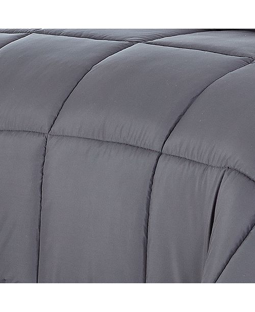 Ac Pacific Polyester Medium Warmth Down Alternative Eastern King Comforter with Duvet Insert