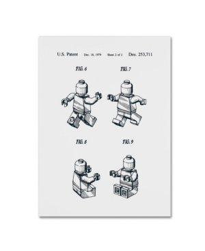 Trademark Global Claire Doherty 'lego Man Patent 1979 Page 2 White' Canvas Art In Multi