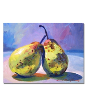 Trademark Global David Lloyd Glover 'a Pair Of Pears' Canvas Art In Multi