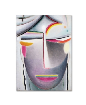 Trademark Global Alexej Von Jawlensky 'head (dark Buddha)' 1927 Canvas Art In Multi