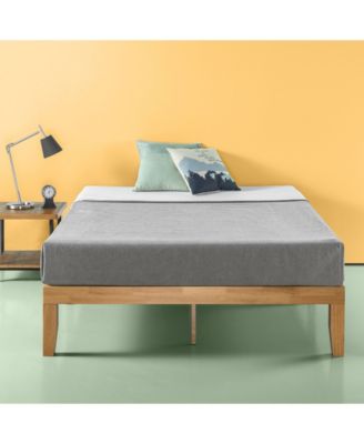 Zinus Moiz 35 Cm Holz-Bettgestell – Ohne Boxspring, Mit Lattenrost & Stauraum