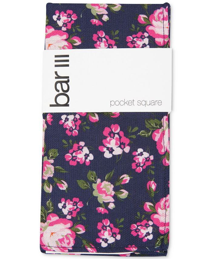 Bar III Men's Walden Floral Pocket Square, Created for Macy's Macy's