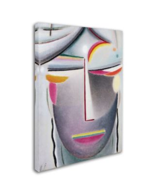 Alexej von Jawlensky 'Head (Dark Buddha)' 1927 Canvas Art - 14" x 19"