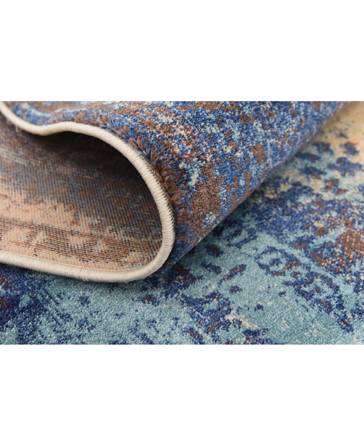 Bayshore Home Marblesea Mrb3Area Rug - Peach
