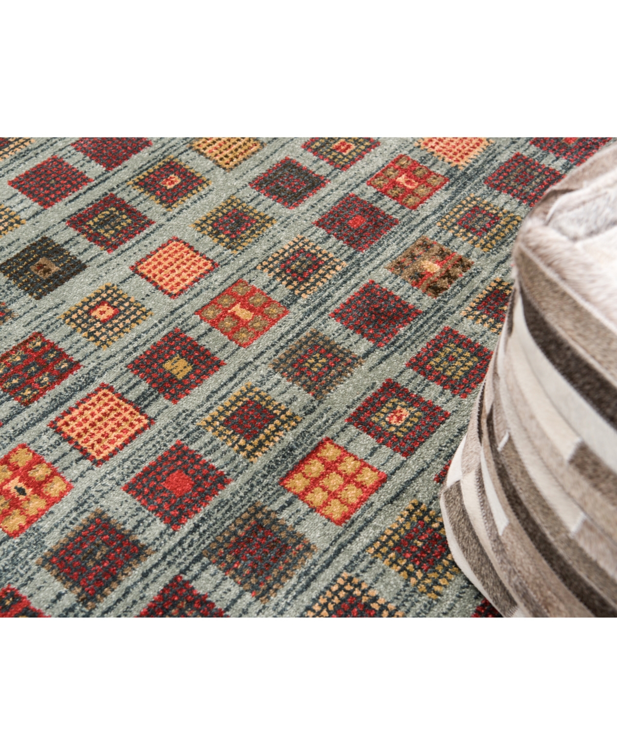 Bayshore Home Ojas Oja6Area Rug - Light Blue