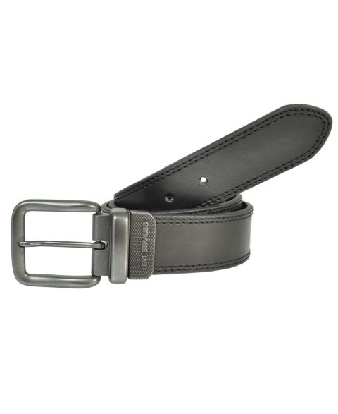 Мужской ремень Levi's Reversible Casual Belt, цвет: Чёрный / Коричневый