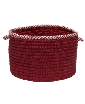 Houndstooth Bright Edge Braided Storage Basket