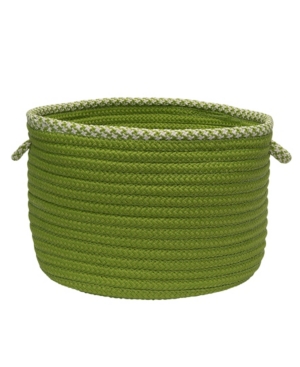 Houndstooth Bright Edge Braided Storage Basket