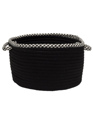 Houndstooth Bright Edge Braided Storage Basket