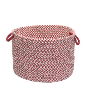 Outdoor Houndstooth Tweed Braided Basket