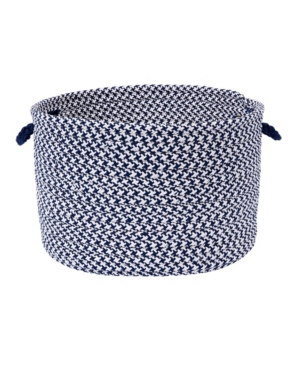 Outdoor Houndstooth Tweed Braided Basket