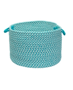Colonial Mills Outdoor Houndstooth Tweed Braided Basket
