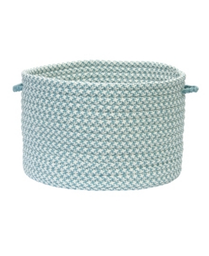 Colonial Mills Outdoor Houndstooth Tweed Braided Basket