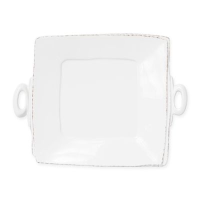 Lastra Collection Handled Square Platter 