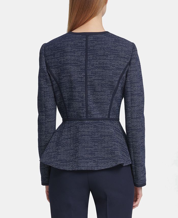 DKNY ZipFront Contrast Jacket Macy's