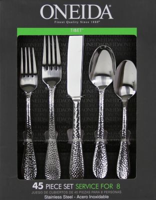 Tibet 45-PC Flatware Set, Service for 8