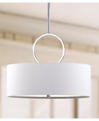 Debonair 3 Light Ring 18"D Drum Adjustable Pendant  