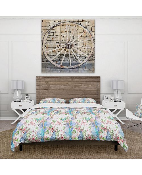Design Art Designart Texture With Couples Of Birds And