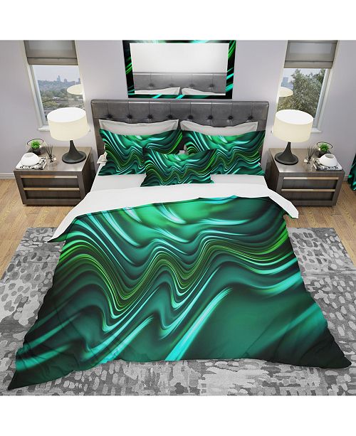 Design Art Designart Emerald Energy Green Abstract Modern And