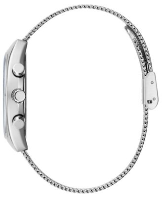 Caravelle Men's Chronograph Stainless Steel Mesh Bracelet Watch 40mm Box Set