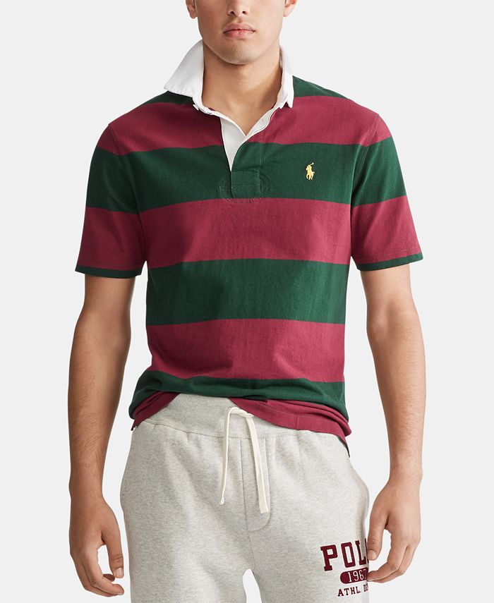 Polo Ralph Lauren Men's Classic Fit Rustic Rugby Polo Shirt & Reviews -  Polos - Men - Macy's