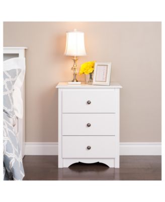 Prepac Monterey 3-Drawer Tall Nightstand - Macy's