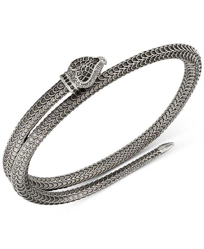 Gucci Snake Motif Bracelet in Sterling Silver - Macy's