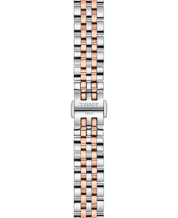 Tissot - Women's Swiss Automatic Le Locle Diamond-Accent Two-Tone Stainless Steel Bracelet Watch 29mm