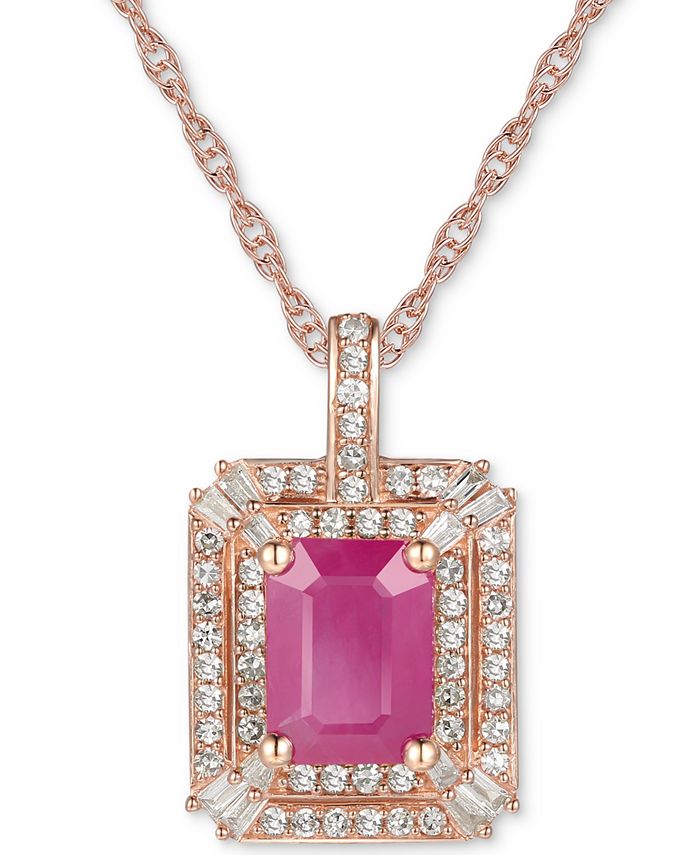 Macys ruby outlet necklace