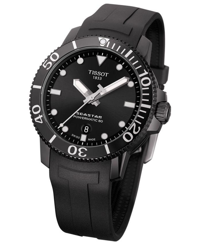 tissot rubber strap watch
