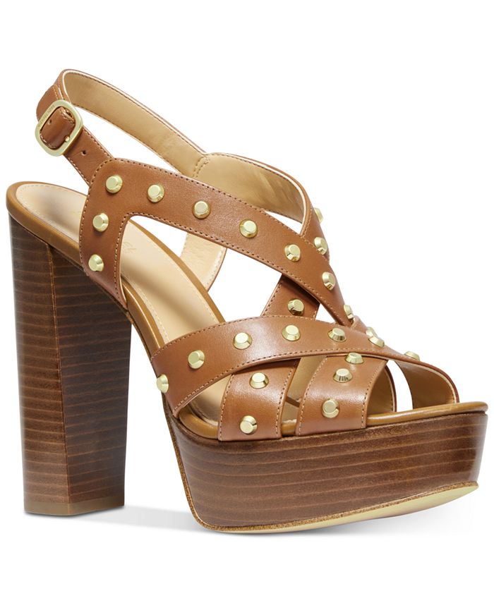 Michael Kors Audrina Platform Dress Sandals & Reviews - Heels & Pumps -  Shoes - Macy's