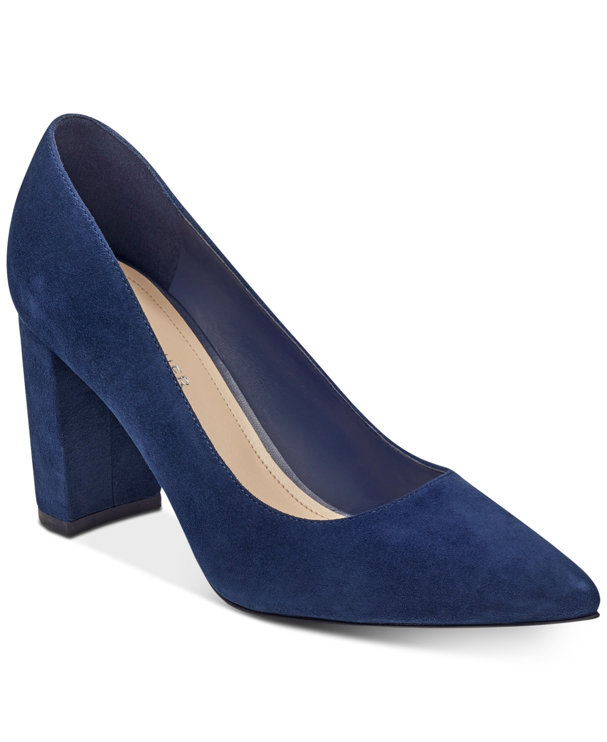 Marc Fisher Women's Viviene High Block Heel Pumps In Blue