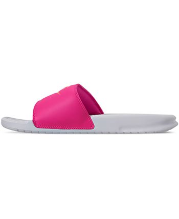 Women's benassi jdi swoosh slide cheap sandals from finish line