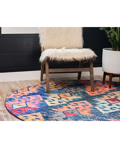 Arcata Arc1 Navy Blue 8 X 8 Round Area Rug