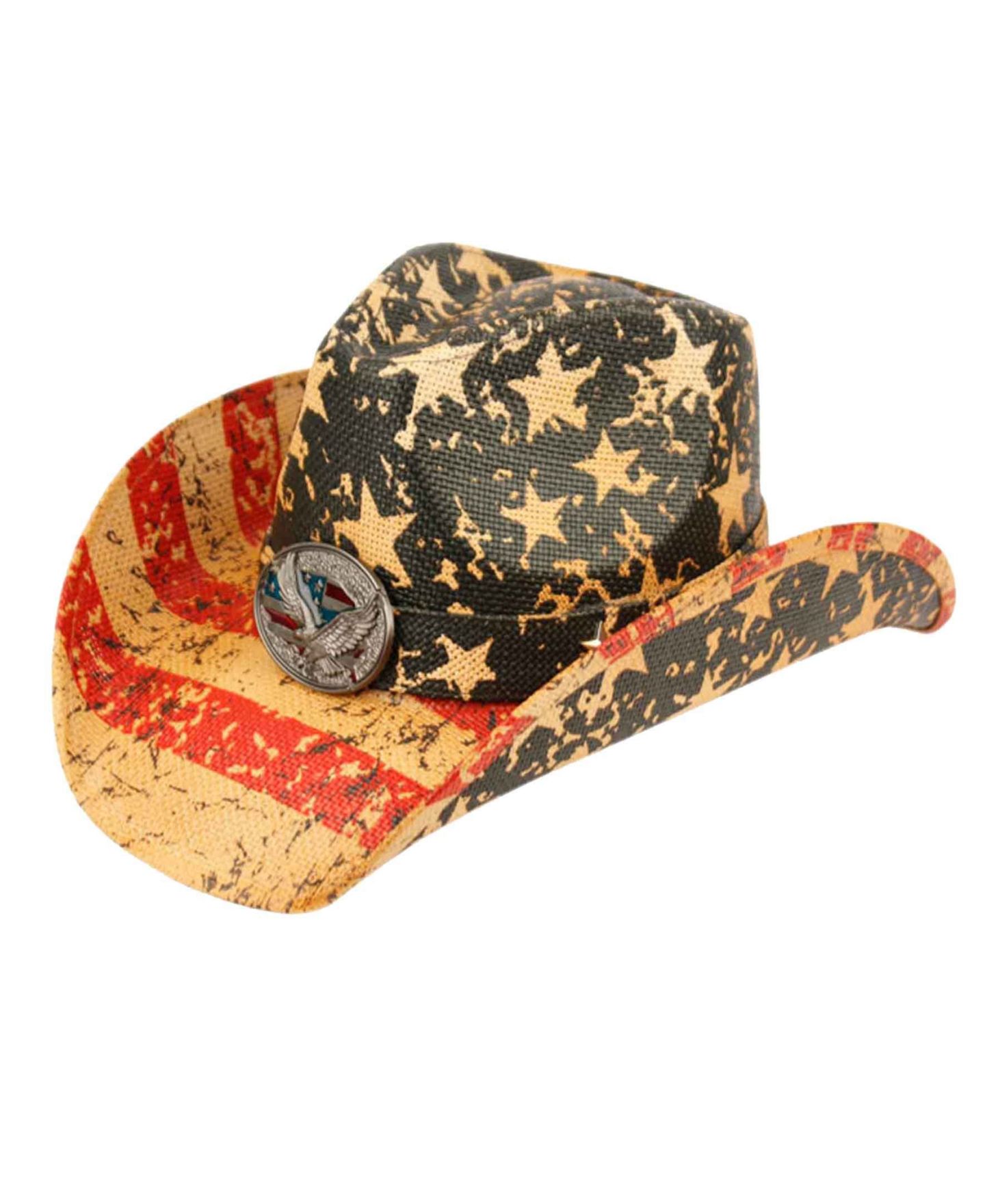 Женский головной убор Epoch Hats Company Angela & William American Flag Cowboy Hat with Eagle — фото 1