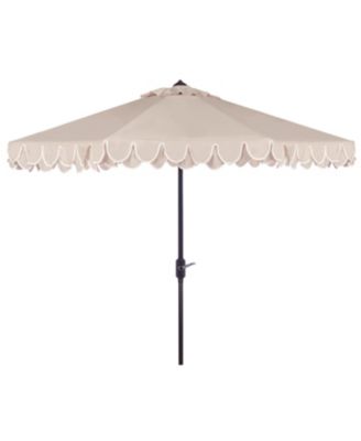 Safavieh - Elegant Valance 9' Auto Tilt Umbrella, Quick Ship