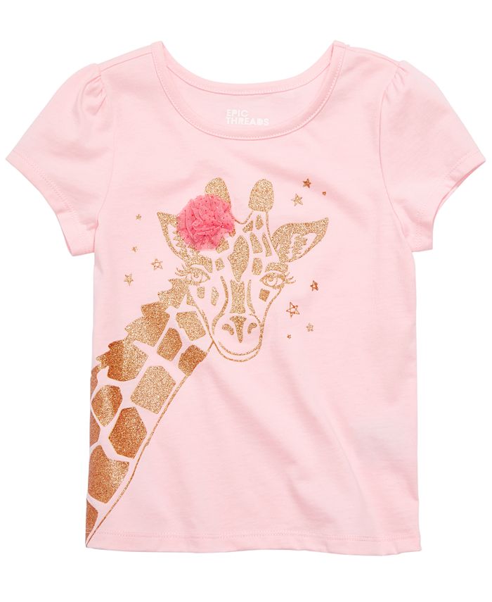 Epic Threads Little Girls Giraffe T-Shirt, Created for Macy's - Macy's