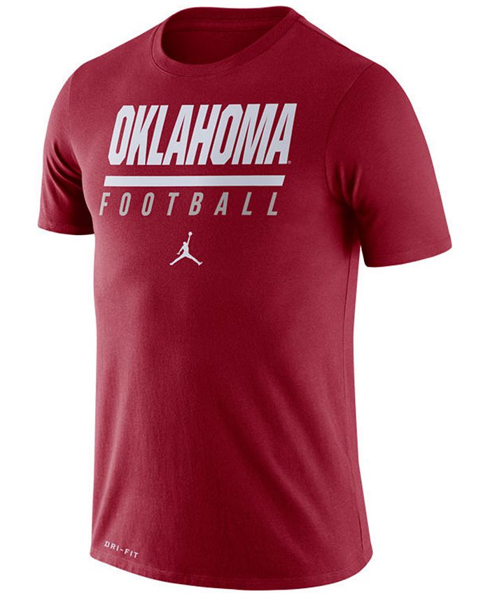 Jordan Nike Men's Oklahoma Sooners Icon Wordmark T-Shirt - Macy's