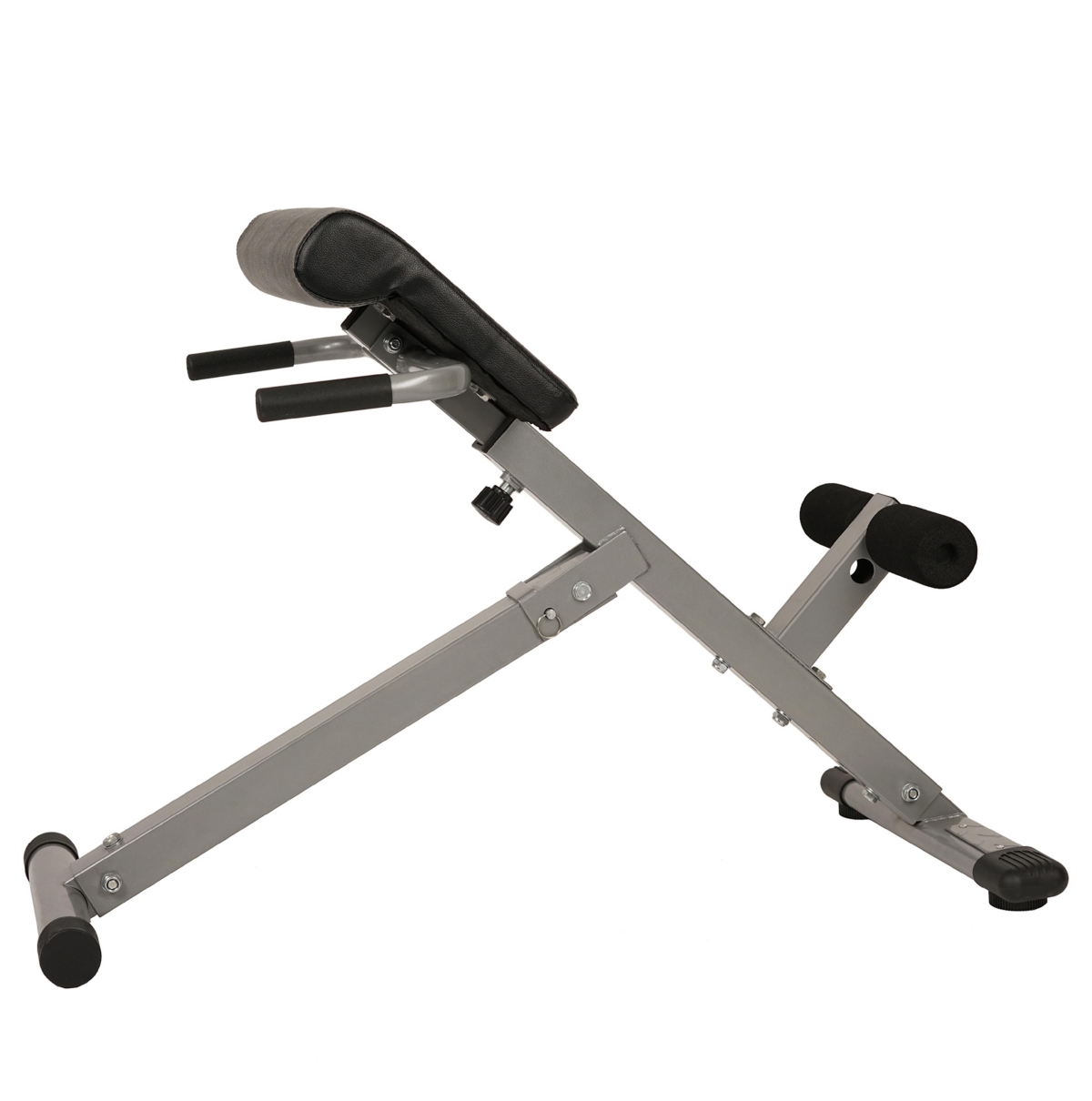 Sunny Health & Fitness 45° Hyperextension Roman Chair Machine, Height Adjustable Home Exercise Sport Bench, Foldable, Sf-BH6629