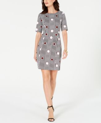 Alfani Geo-Print Sheath Dress, Created for Macy's - Macy's
