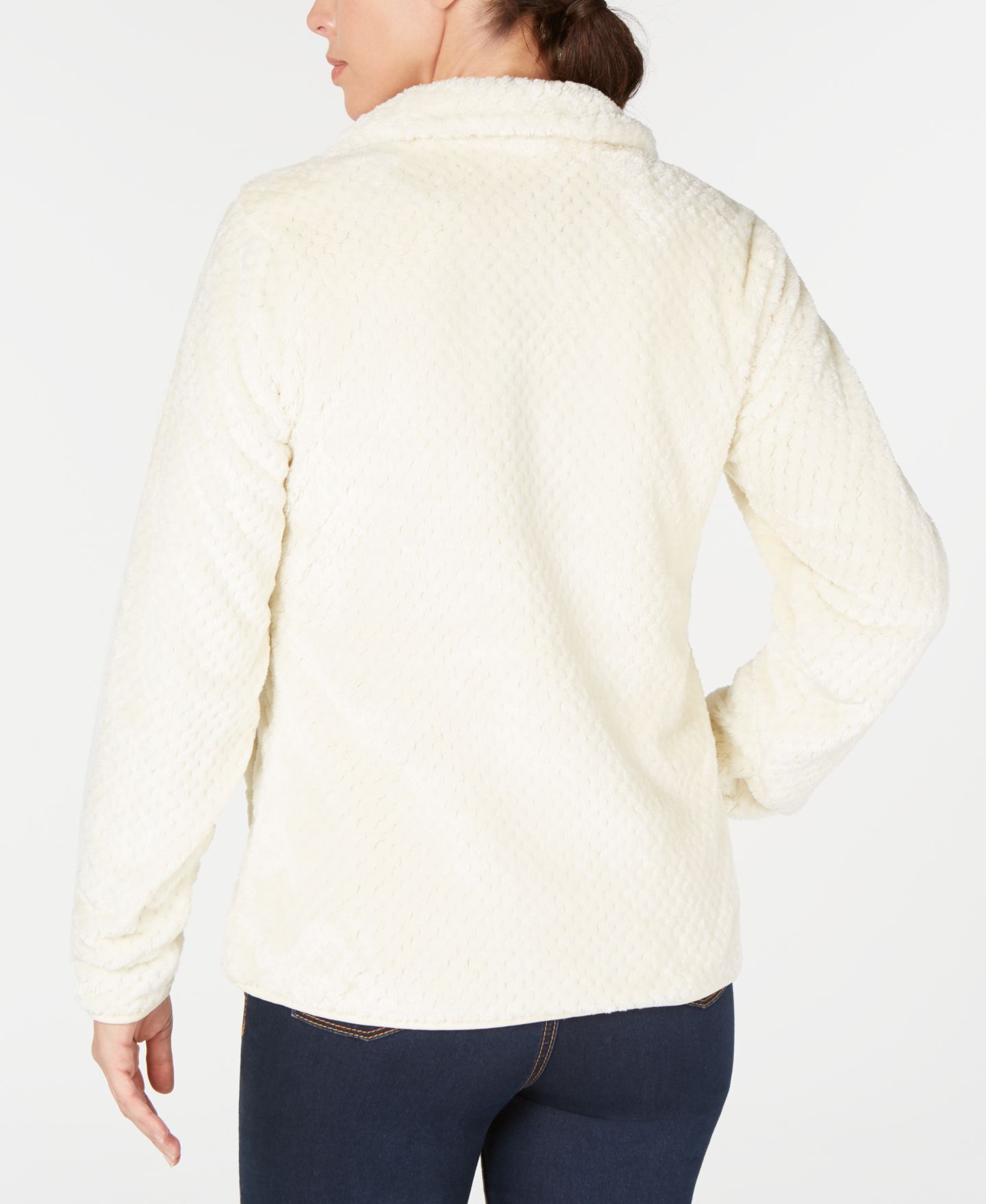Женская куртка Columbia Fire Side II High-Pile-Fleece, цвет: Меловой — фото 3