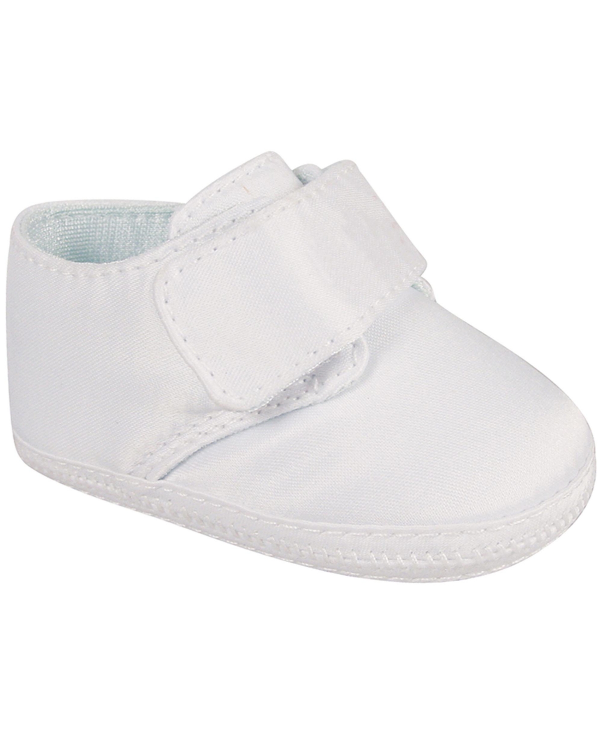 Baby Deer Baby Boy Oxford With Removable Monogram Strap In White