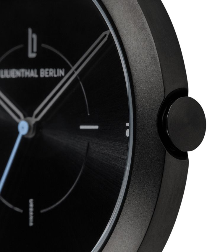Lilienthal Berlin Urbania All Black Leather Watch 40mm Macy's
