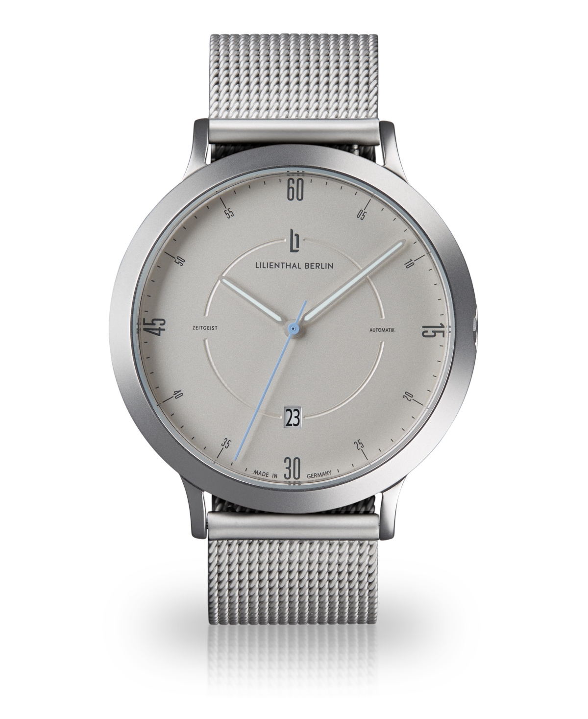 Zeitgeist Automatik Silver Steel Mesh Watch 42mm - Silver