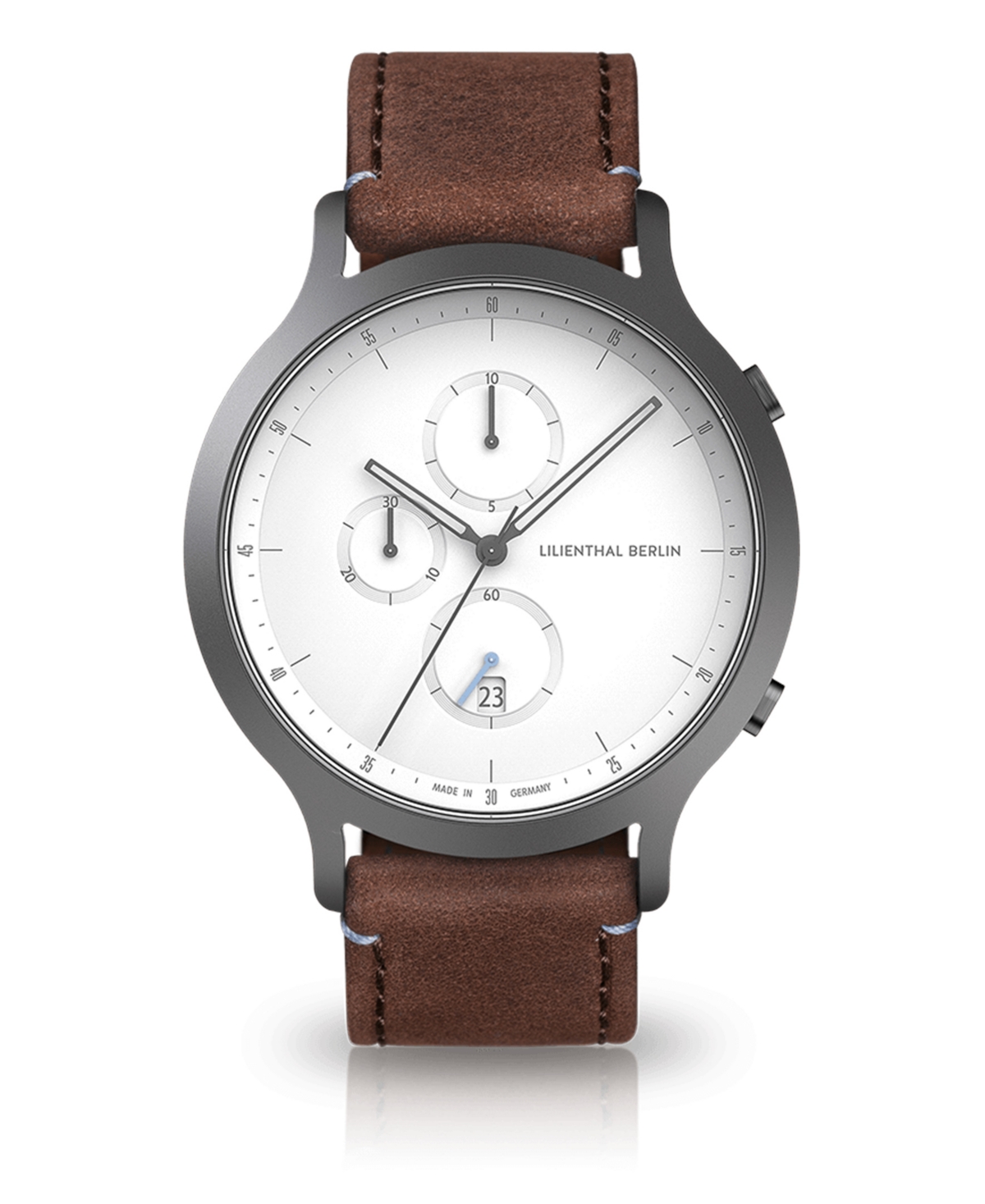 Lilienthal Berlin Chronograph with Brown Leather Watch 42mm