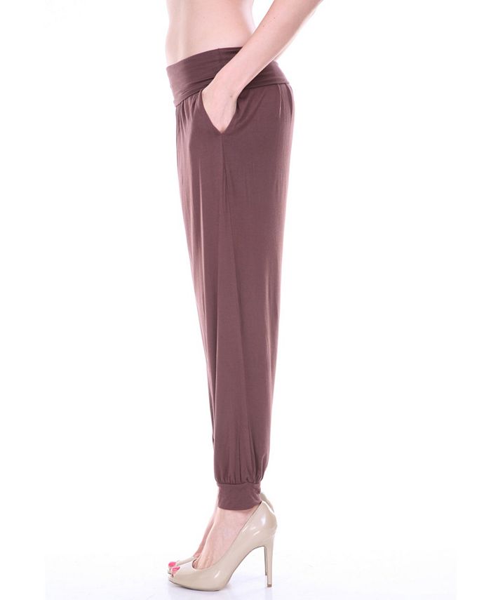white mark harem pants